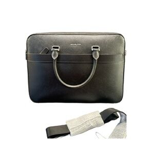 Michael Kors Black Leather Laptop Bag